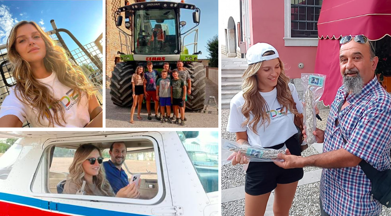 Immagine per L'influencer stregata da Medea, selfie e tour nelle aziende agricole friulane
